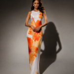 SNAYKE Floral Bodycon Maxi Dress for Women – Sleeveless Slim Fit Summer Long Dress