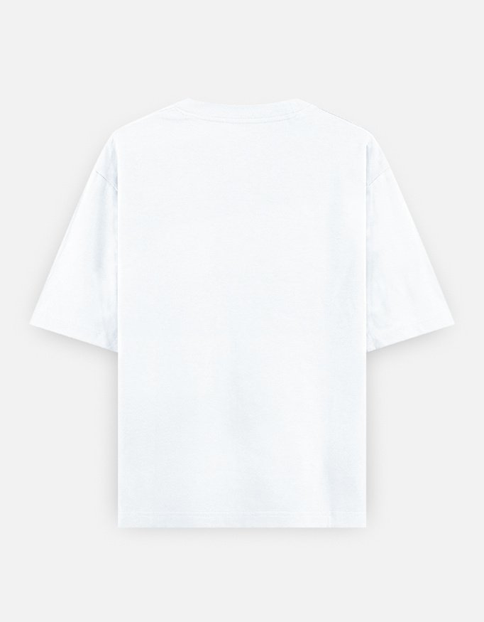 img_d333f348882951.jpg SNAYKE White Graphic Oversized T-Shirt for Men – Minimal Music Art Streetwear Tee