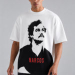 SNAYKE Narcos Inspired Oversized Graphic T-Shirt for Men – Premium Streetwear Anime & Series Fan Tee