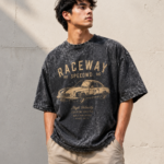 SNAYKE Raceway SpeedWD Acid Wash Oversized T-Shirt – Vintage Black