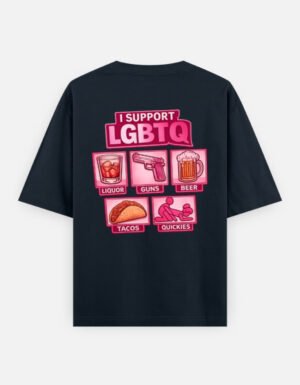 img_553cbe9ba18d44.jpg SNAYKE “I Support LGBTQ” Graphic Oversized T-Shirt – Black Streetwear Edition