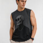 SNAYKE Skull Graphic Sleeveless T-Shirt for Men | Premium Cotton Muscle Tank