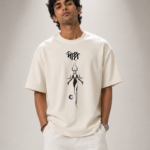 SNAYKE Mystical Goddess Graphic T-Shirt for Men | Premium Cotton Minimal Art Tee