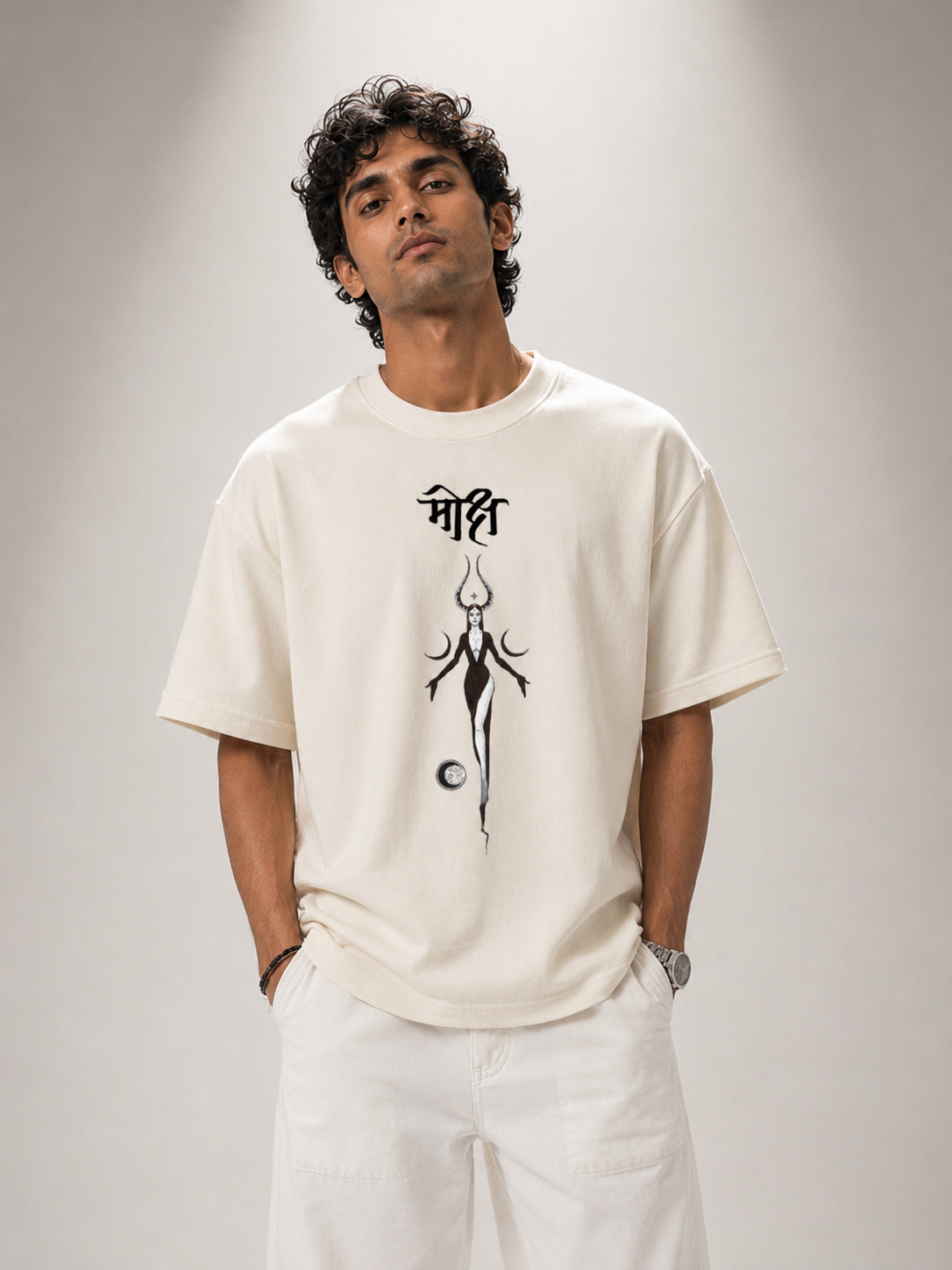 file_00000000e57c82079c45f61f52cae870 SNAYKE Mystical Goddess Graphic T-Shirt for Men | Premium Cotton Minimal Art Tee